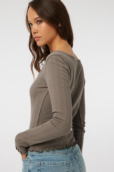 Ardene Textured knit Long Sleeve Top