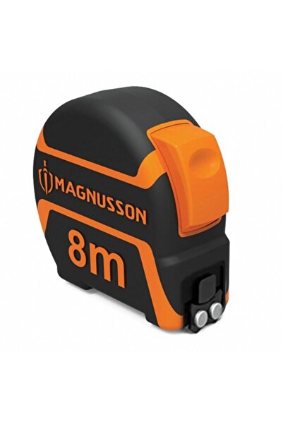 Magnusson Şerit Metre 8 Metre Profesyonel 8 Metre 25 Mm Mıknatıslı