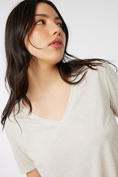 Ardene تي شيرت طويل من مزيج الكتان