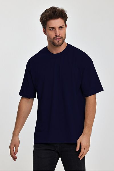 COMBİNE MİCHAİL Ανδρικό μπλουζάκι από χοντρό ύφασμα Oversize - Crew Neck