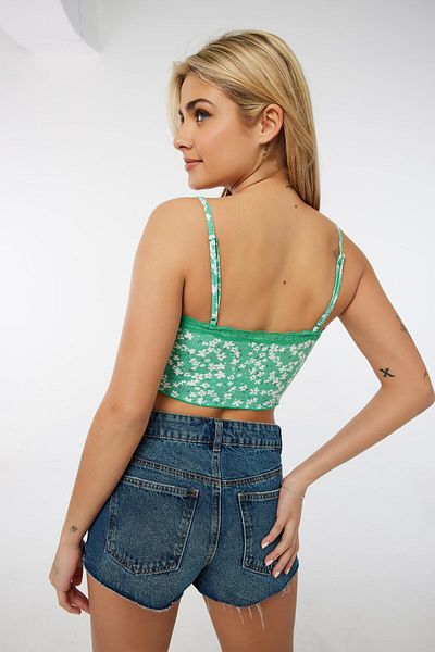 Ardene Ditsy Floral Scarf Hem Tank Top