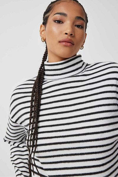 Ardene تي شيرت مخطط بياقة مدورة