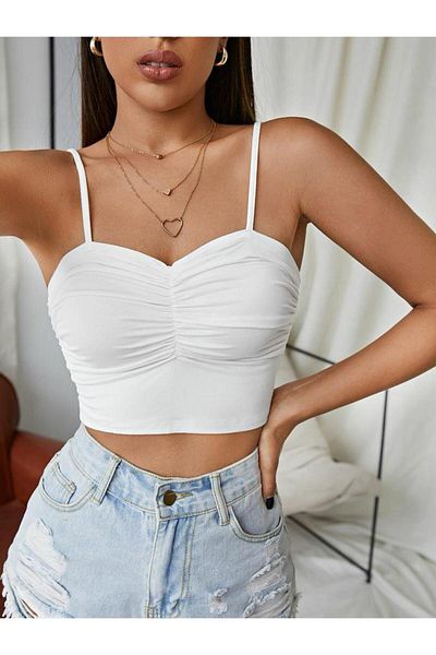 f-maskfashion Crop with White Hanger