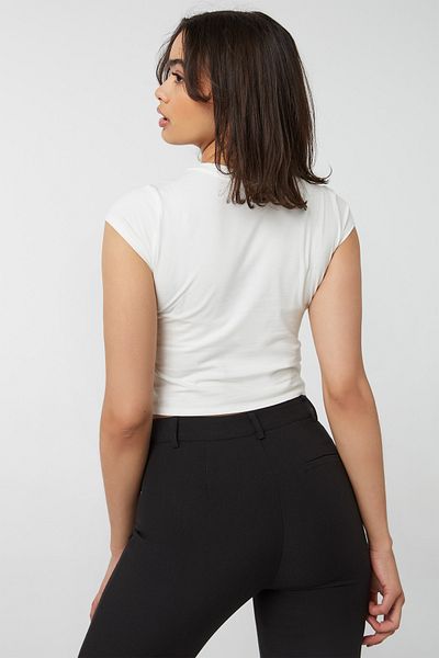 Ardene تي شيرت قصير بأكمام كاب جرافيك