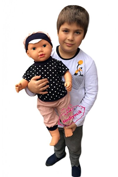 hediyecik Oyuncak Büyük Boy Türkçe Konuşan Kel Et Bebek Oyun Arkadaşım 60 Cm