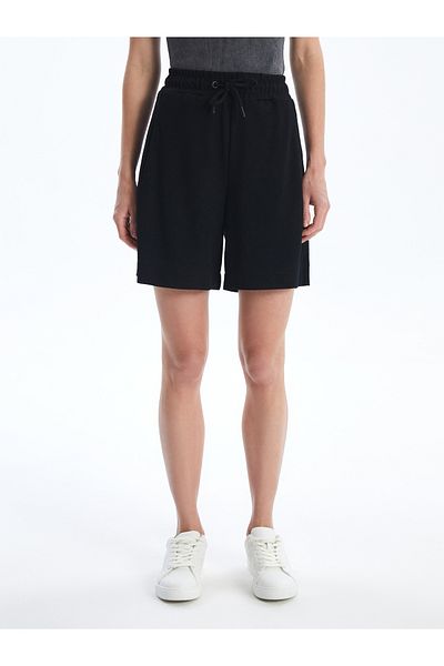 LC Waikiki Women's Elastic Waist Straight Shorts