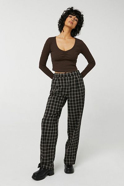 Ardene Pleated Wide-Leg Pants