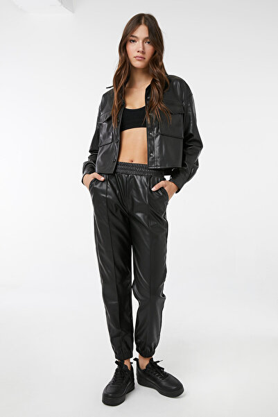 Ardene Faux Leather Joggers