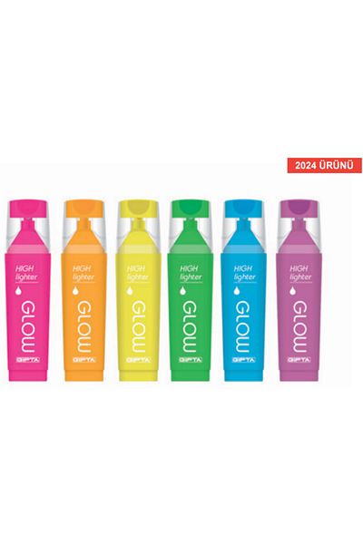 Gıpta 6-Color Highlighter Glow Pen