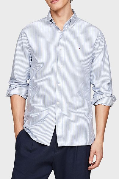 Tommy Hilfiger Men's Shirt - Cotton, Regular Fit, SHIRT MW0MW36238 0A4