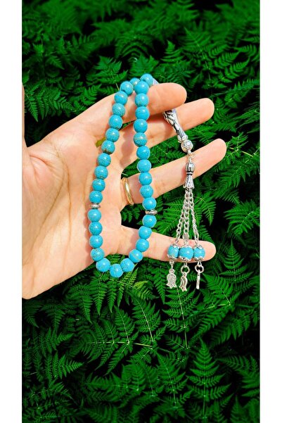 Kehribarkolyecimm Τυρκουάζ φιρούζι ροζάριο