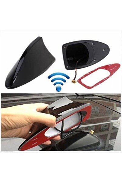 Emroto Seat Cordoba Elektrikli Balina Shark Tipi Siyah Araç Anteni