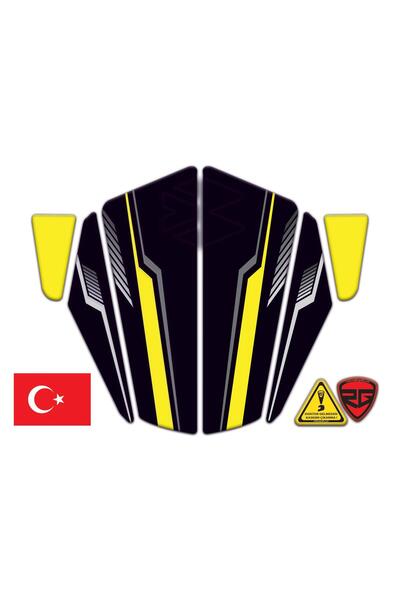 Redline Grafik Bajaj Dominar D250 - 400 Çamurluk Sticker 6 Parça Set Siyah Sa...