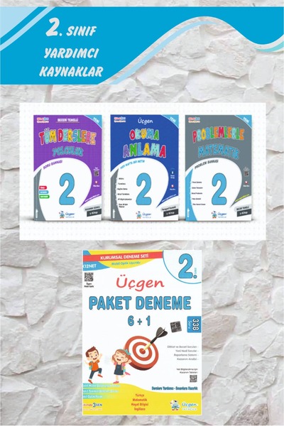 Üçgen Yayıncılık Üçgen 2.Sınıf Tüm Derslere Yolculuk+Problemlerle Matematik+ ...