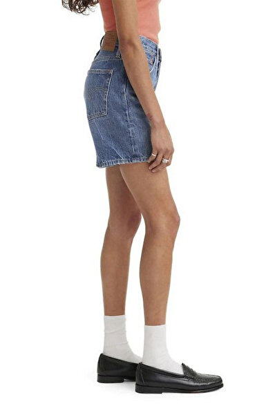 Levi's Women's Blue Shorts 501 Mid Thigh - 85833-0053