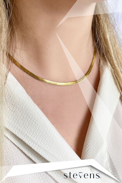 STEVENS Stainless Anti-Tarnish Steel Italian Chain Necklace 45 Cm