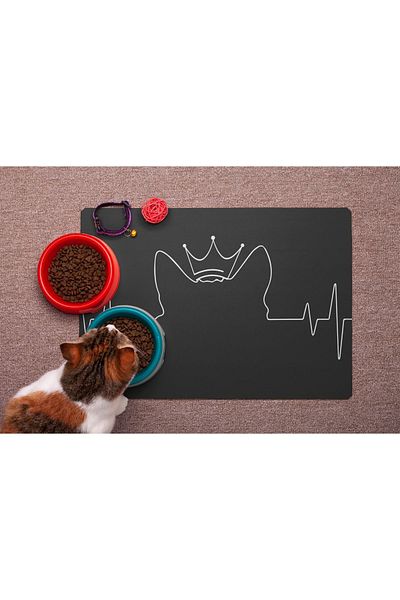 MARSA 50x30 Machine Washable Cat-Dog Pet Food and Water Coaster