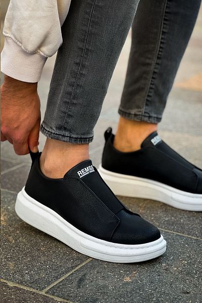 remss Ανδρικά ελαστικά αθλητικά παπούτσια David RS603 Black BT