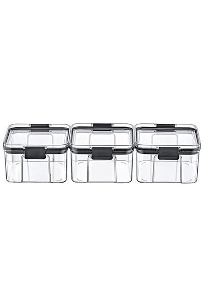 Box Up 3-Piece Transparent Storage Container 500 ml - Fresh and Organized Food Storage Solution