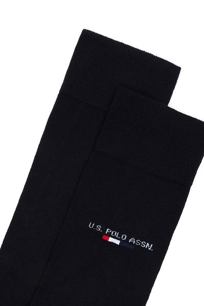 U.S. Polo Assn. Комплект черни мъжки чорапи - ЖАК 2 части