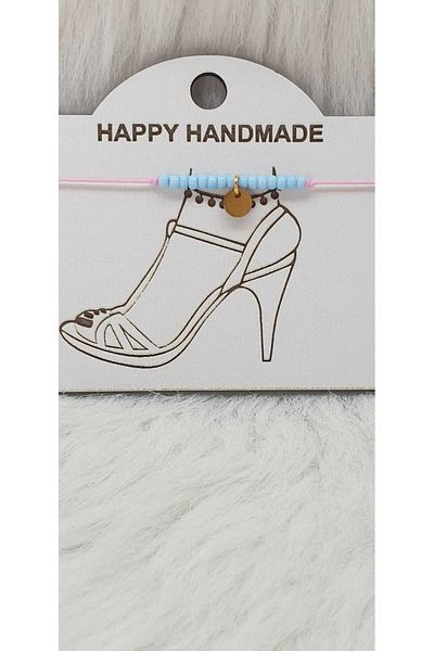 HAPPY HANDMADE Anklet Colorful Detachable Gift Set Suitable for All Legs
