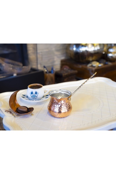 Bakır Concept دلة قهوة نحاسية TOMBAK بسعة 3 فناجين