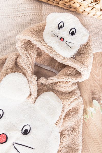 Babymod Welsoft Plush Baby Girl/Boy Jumpsuit - Figured