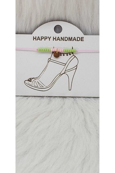 HAPPY HANDMADE Anklet Colorful Detachable Gift Set Suitable for All Legs