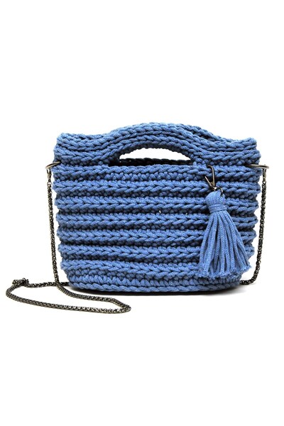 Handmade macrameu İp Tasarım Ç geantă - Elegant și util