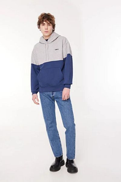 Levi's Gray Men's Hooded Collar Sweatshirt - A9436-0000