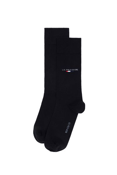 U.S. Polo Assn. Комплект черни мъжки чорапи - ЖАК 2 части