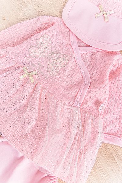 Babymod Butterfly Embroidered Tulle 5 Piece Baby Girl Hospital Outlet Baby Set