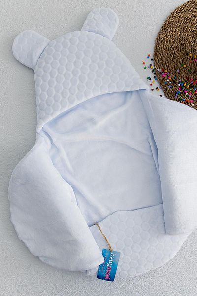 Babymod Embossed Velboa Baby Boy Swaddle