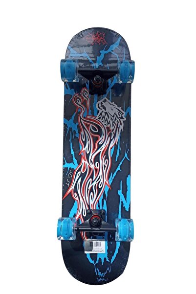 CANSPORT Can Sport Profesyonel Zımparalı Silikon Tekerli Işıklı Kaykay