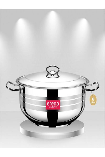 ERENA 28 Cm Deep Pot - FLANSH HANDLE