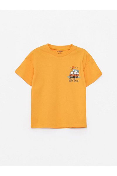 LC Waikiki LCW Baby Crew Neck Printed Short Sleeve T-Shirt for Baby Boy