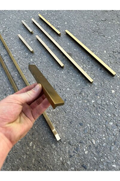 ARON 224mm Boxwood Profile Handle - Cılali Matte Gold TV Unit, Bedroom, Sideboard and Kitchen Cabinet Door