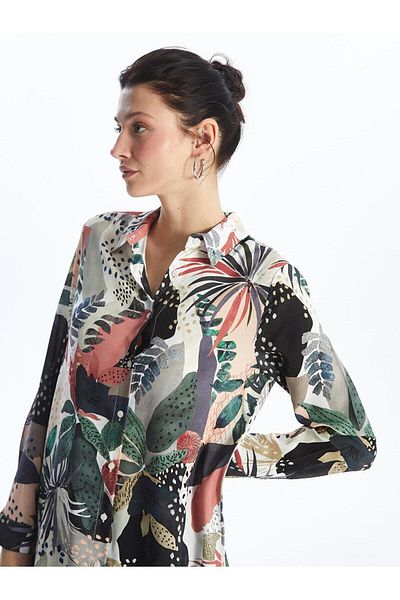 LC Waikiki LCWAIKIKI - Classic Patterned Women's Tunic Shirt