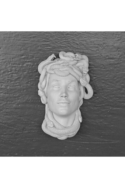 ArkeoArt Design Medusa Duvar Büstü, Yılan Saçlı Medusa, Mitolojik Duvar Sanat...