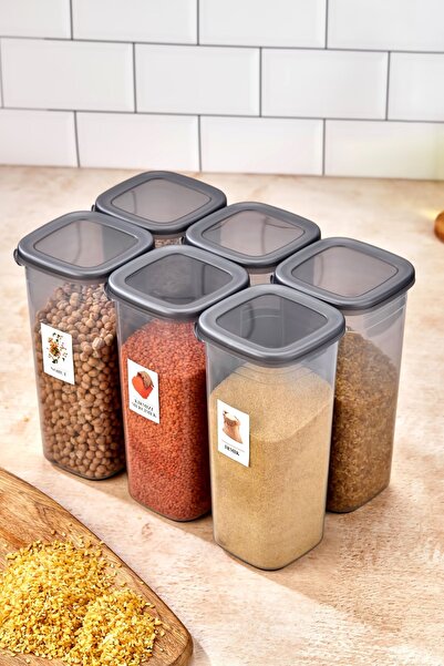 FBZhome حاوية تخزين طعام كبيرة الحجم مكونة من 6 قطع سعة 1700 مل