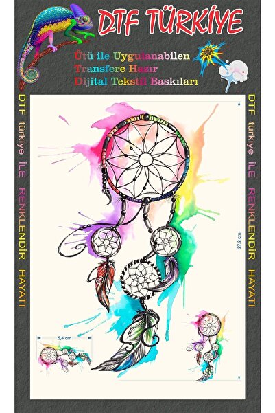 DTF BASKI Baskılı Tişört-kişiye Özel A4 Boyutunda Transfere Hazır Baskı-siyah...