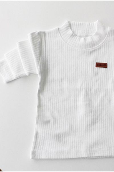 GallanD Children's Body Long Sleeve Seasonal Unisex Soft Ribbed Half Turtleneck Children's Body