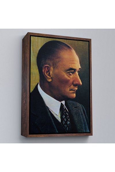 Harita Sepeti Pictură portret Ataturk înrămată Mustafa Kemal Atatürk Pictură decorativă pe pânză dreptunghiulară-85