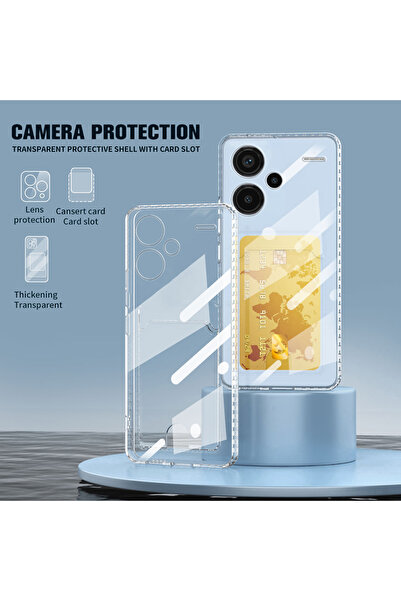 bbtech حافظة هاتف من السيليكون مع حامل بطاقة وحماية شفافة للكاميرا متوافقة مع...