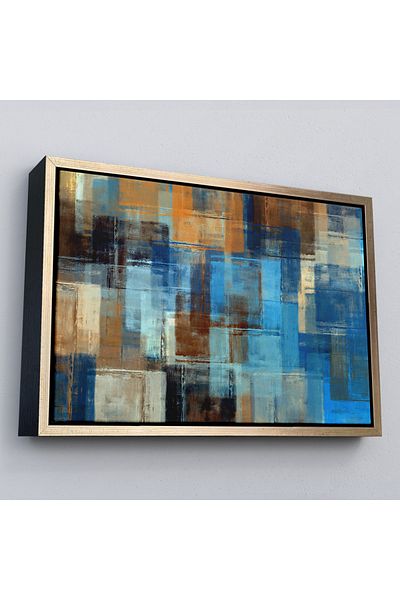 Harita Sepeti Pictură în ulei abstractă înrămată Aspect Decorativ Pictură murală pe pânză-3449