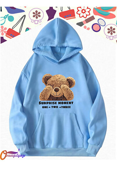 oneagılyazı Ženska majica sa kapuljačom i printom iznenađenja