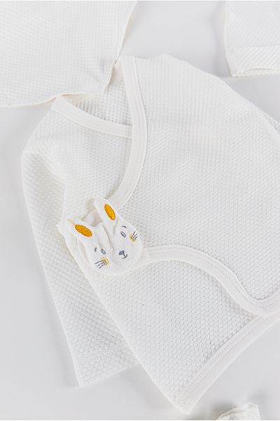 Babymod Figured Self Patterned 5-Piece Baby Hospital Outlet Baby Set
