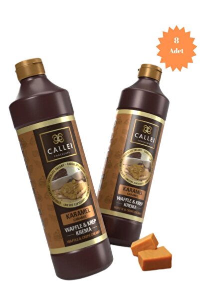Callei Chocolate Karamel Waffle ve Krep Sosu 8 Adet