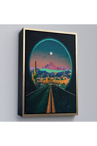 Harita Sepeti Pictură decorativă de perete cu cadru surrealistic Colorado Road Scenery-6207
