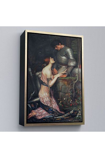 Harita Sepeti Cu cadru Pictură în cruce a lui John William Waterhouse Lamia și cavalerul lui Orenco-6263